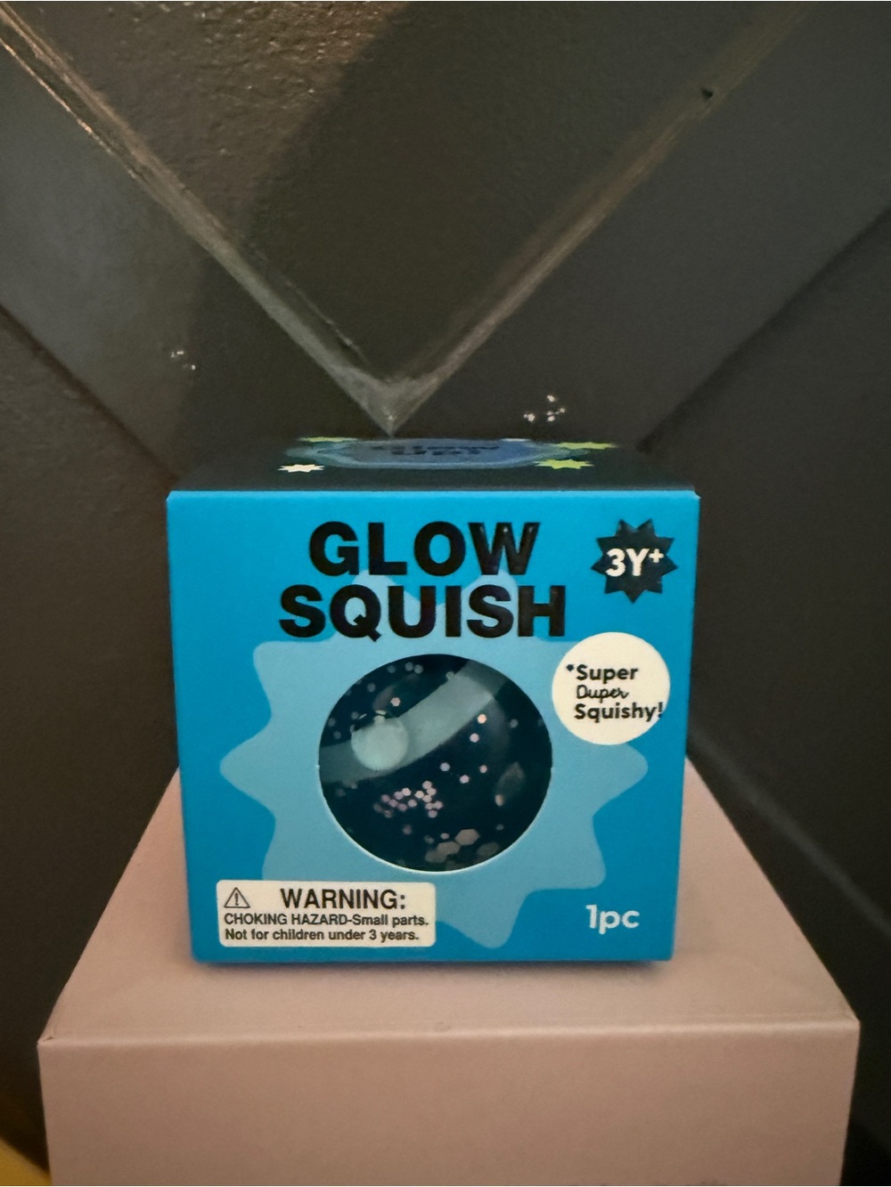 Glow Squish Blue Glow Squishy Toy
